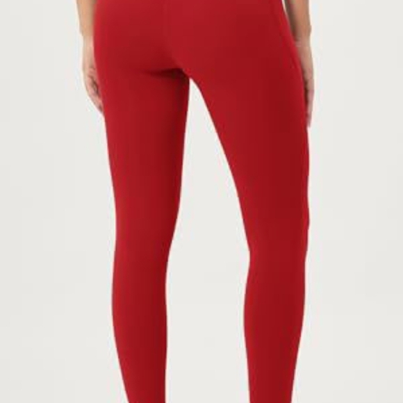 Women's High-Waist 7/8 Compression Leggings with High-Positioned Pockets, New - Picture 2 of 3